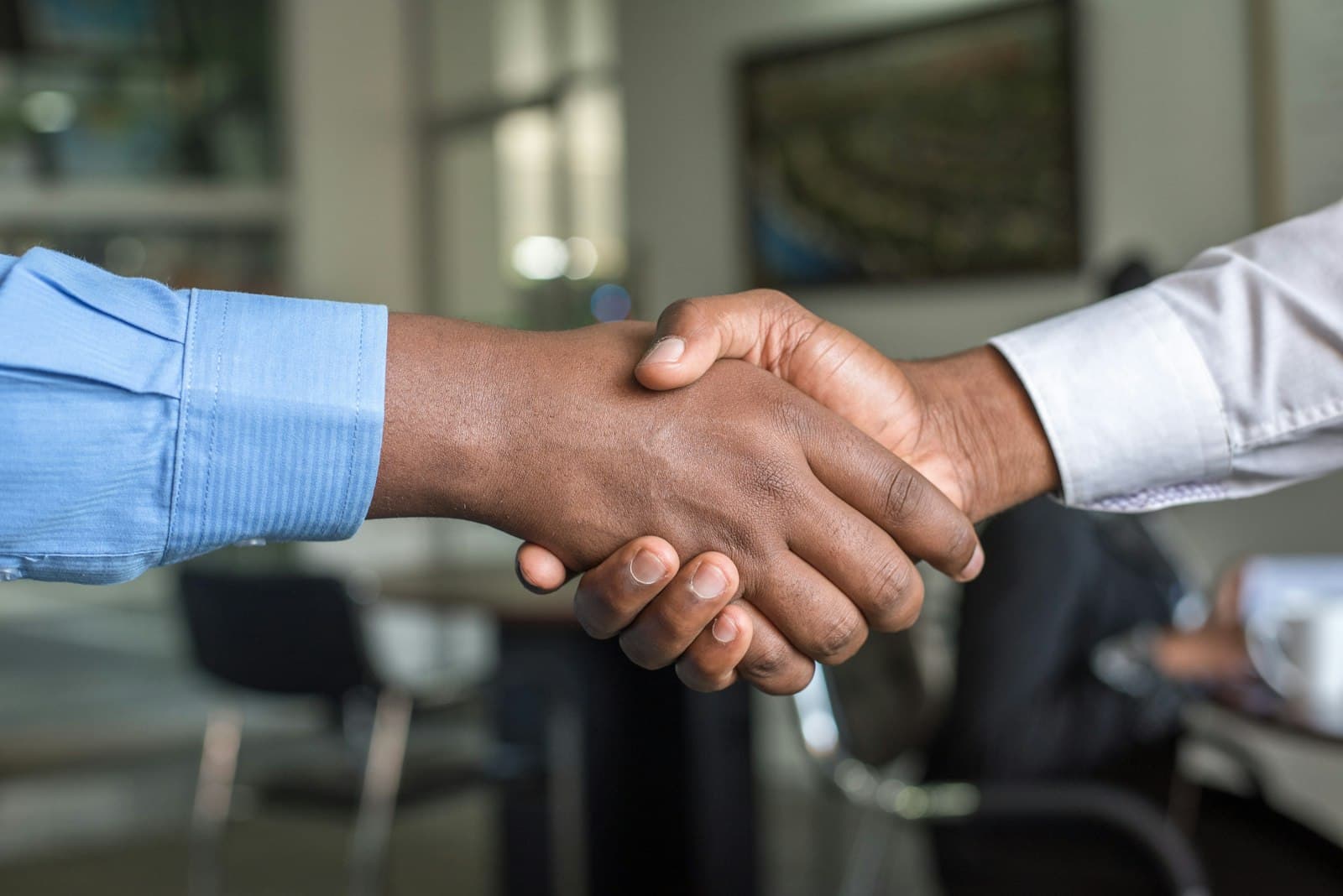 Handshake sealing a deal
